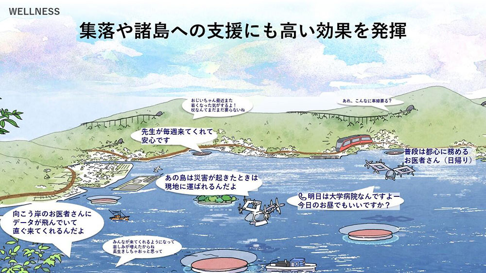 Figure: WELLNESS: Highly effective in providing support to settlements and islands.